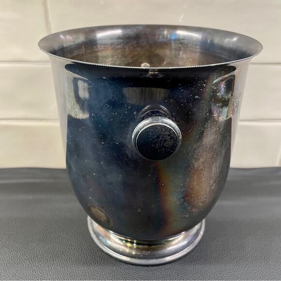 Italy Silverplate Champagne Bucket Vintage Wine Cooler Ice Bucket - Picture 2 of 16